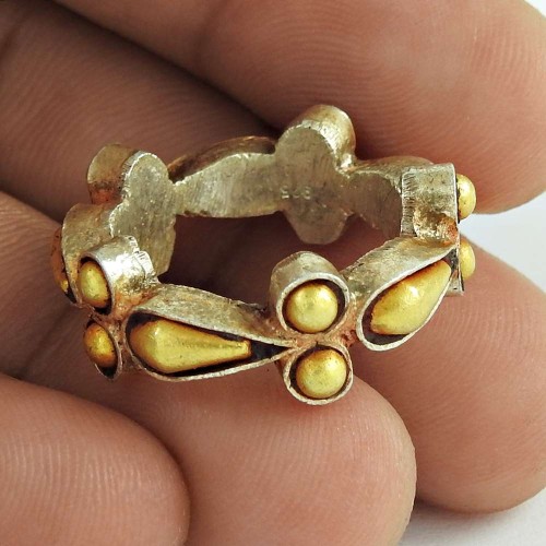 Graceful Gold Plated 925 Sterling Silver Traditional Ring