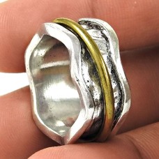 Absorbing 925 Sterling Silver Spinner Ring