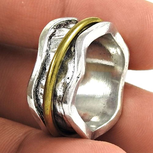 Beauty Queen 925 Sterling Silver Spinner Ring