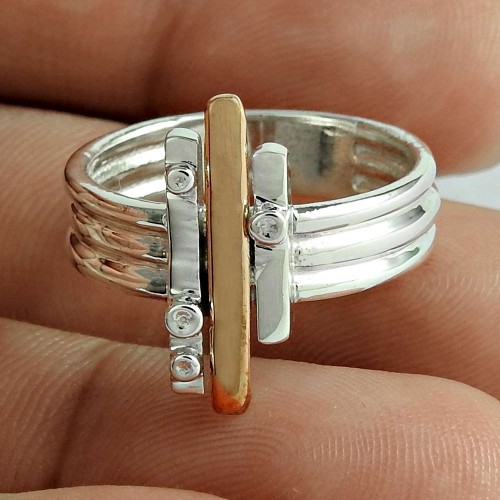 Big Natural Top 925 Sterling Silver Geological Ring