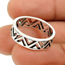 Solid 925 Sterling Silver Ring Stylish Band Jewelry G29