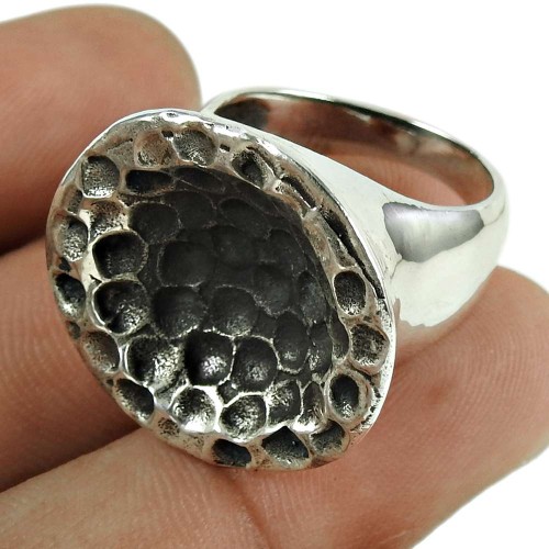 Oxidised 925 Sterling Silver Lovely Handmade Ring