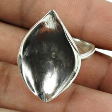 Stylish Oxidised Sterling Silver Handmade Fashion Ring Jewellery