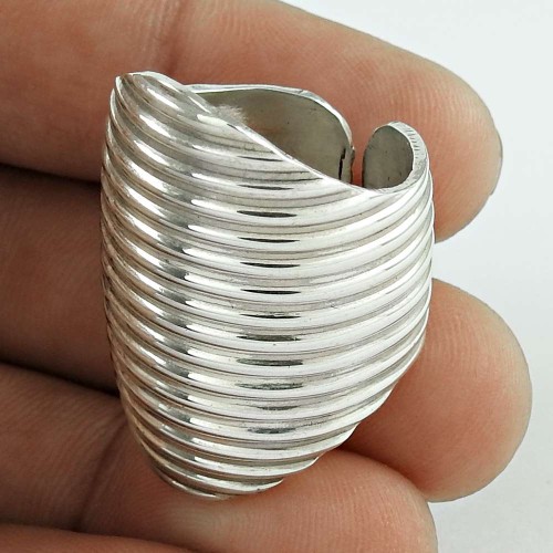 Well-Favoured 925 Sterling Silver Ring Traditional Handmade Jewellery