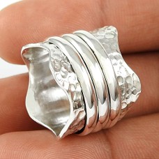 Pretty 925 Sterling Silver Ring Ethnic Handmade Jewellery