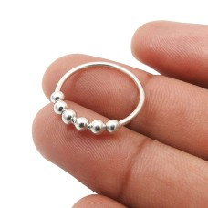925 Sterling Silver HANDMADE Jewelry Ring Size 7 E57