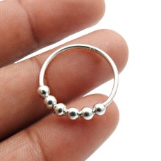 925 Sterling Silver HANDMADE Jewelry Ring Size 5 G56
