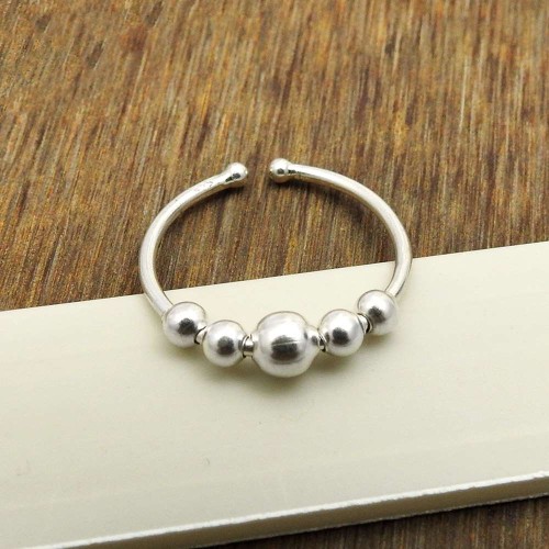 925 Sterling Silver HANDMADE Jewelry Ring Size 10 K65