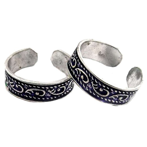Natural Beauty ! 925 Sterling Silver Toe Rings
