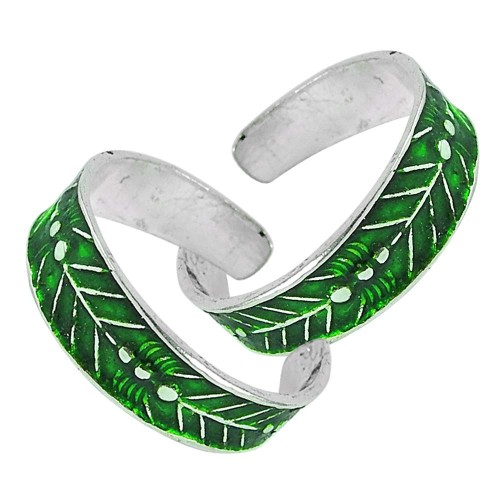 Sterling Silver Jewelry Ethnic Inlay Handmade Toe Rings Lieferant