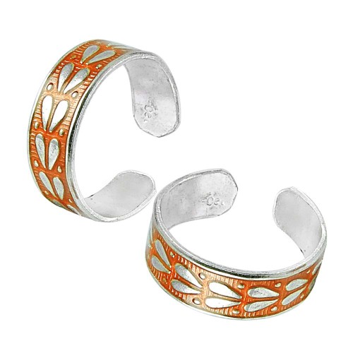 Indian Sterling Silver Jewelry Charming Inlay Handmade Toe Rings Hersteller