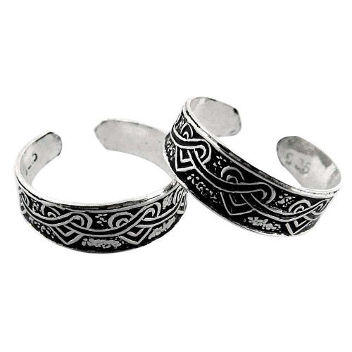 Beautiful Design! 925 Sterling Silver Toe Rings