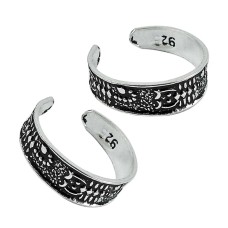 925 Sterling Silver Jewelry Beautiful Handmade Toe Rings Exporter India